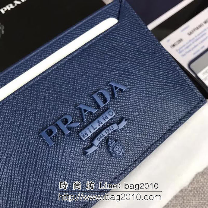 PRADA普拉達 官網同步 專櫃最新款 頂級原單十字紋牛皮 女士小卡包 1MC208 DD1753